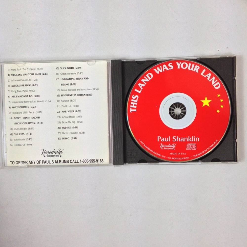 Paul Shanklin - 1997 - Comedy - This Land Is Your Land - Cd - Used - Picture 3 of 3